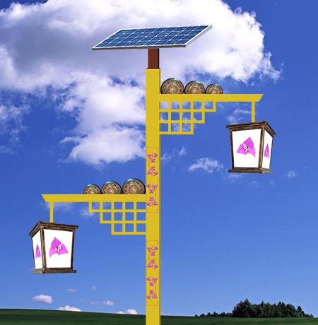 Double lamps solar landscape s