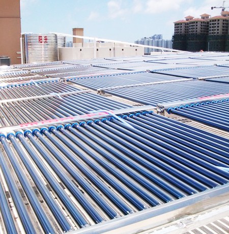 太阳能热水器工程联箱热水供暖系统